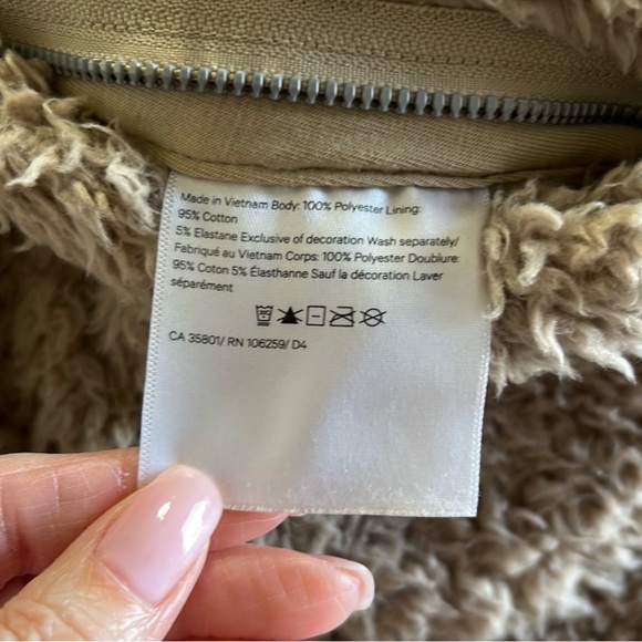 Lululemon Oh So Sherpa Full Zip Teddy jacket Size 10 - Picture 12 of 15